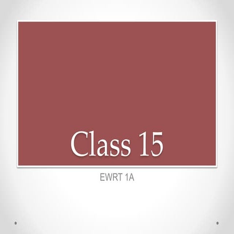 1 a 15 concept essay workshop 