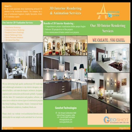 GeoShot - Interior 3D Rendering - Brochure