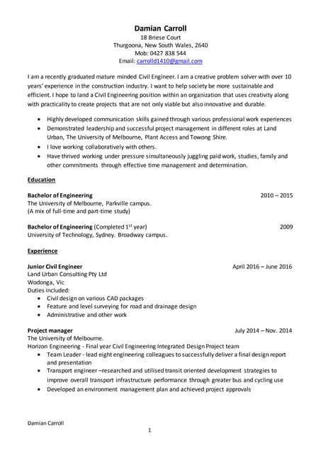 Damian Carroll PDF