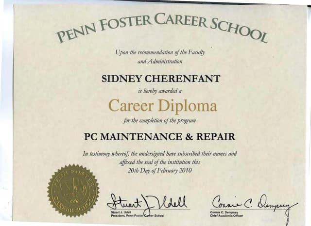 Official Diploma Request Penn Foster Penn_Foster Diploma | PPT