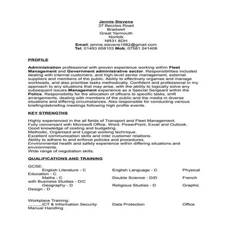 Jennie CV | RTF
