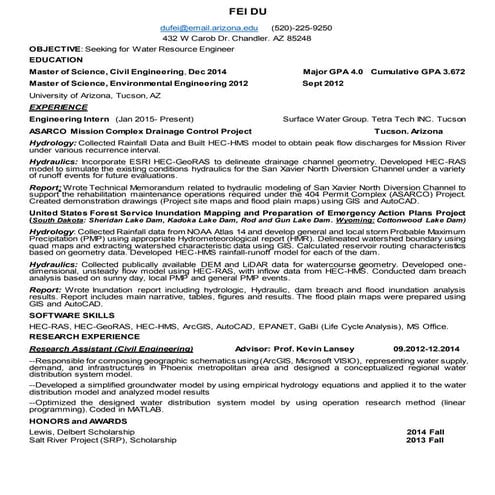 Resume_FEI_DU