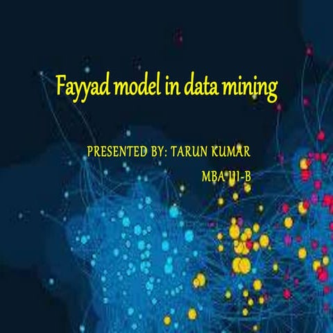 Fayyad model in data mining