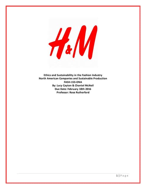Guidelines for store design and display windows h&m | PPTX