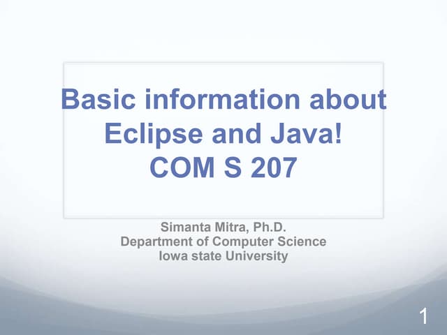 1 about eclipse