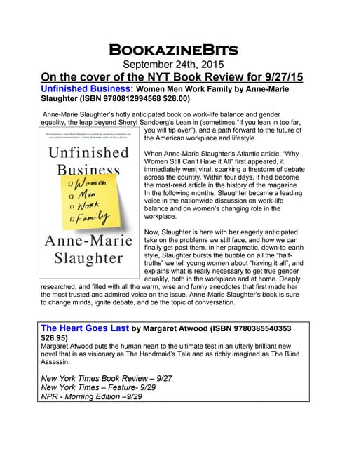 BookazineBits Thursday September 24 2015