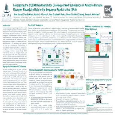 Leveraging CEDAR workbench for ontology-linked submission of adaptive immune receptor repertoire data to the Sequence Read Achieve (SRA)