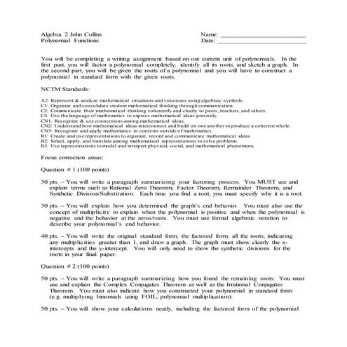 Polynomial John Collins