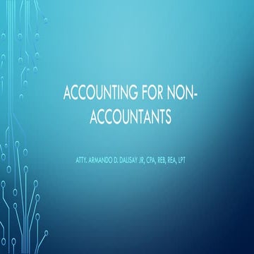 Accounting 101 - Accounting for Non-Accountants part 2