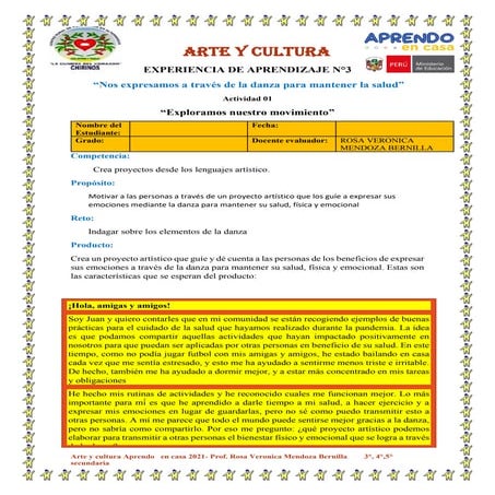 Ficha de trabajo sem 21 arte y cultura_doris anaya_agosto_cuarto | PDF