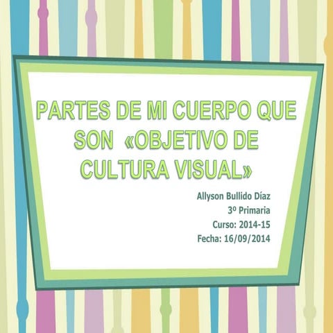 1º actividad. OBJETO DE CULTURA VISUAL