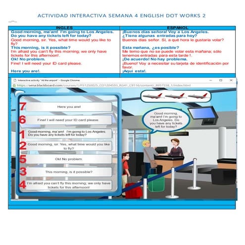 ACTIVIDAD INTERACTIVA SEMANA 4 ENGLISH DOT WORKS 2