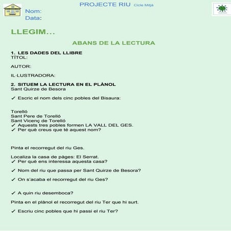 1617 LECTURA PI CM NO RIU EL RIU