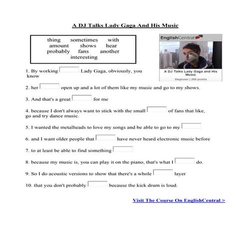 A DJ Talks Lady Gaga