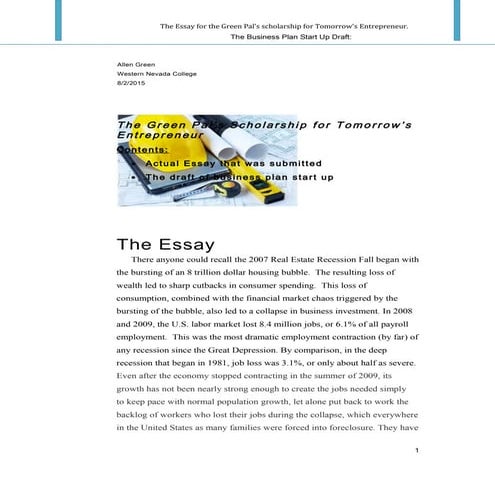 The Essay for the Green Pal.LinkedIn website Areticle