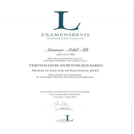 PhD Certificate | PDF