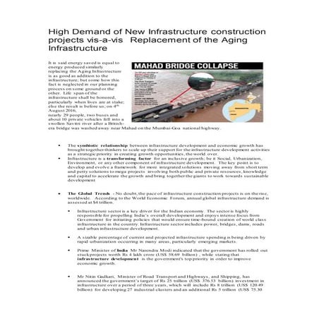 Aging infrastructure replacement