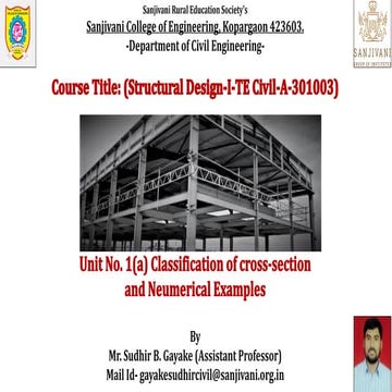 1a iii classification of cross section for rolled sections
