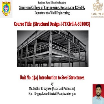 1a i introduction to steel structures