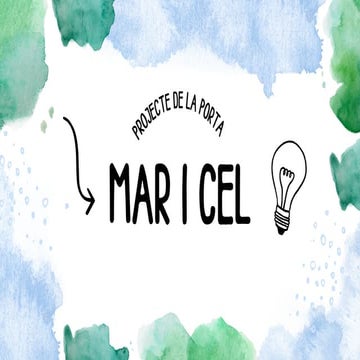 Projecte de la porta de la classe de primer A: Mar i cel.