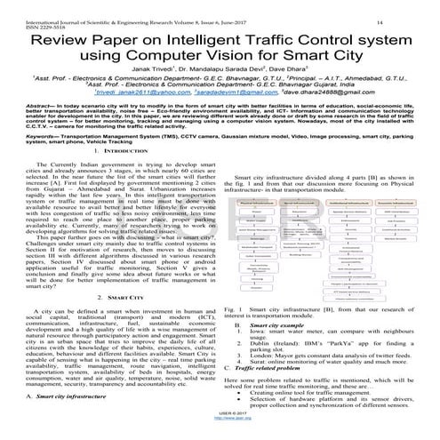 Review Paper on Intelligent Traffic Control system using Computer Vision for ...
