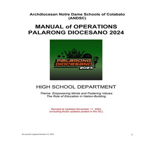 INTRAMS PROGRAM 2025 - 2026 Elementary and High school | PPTX
