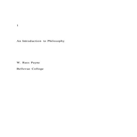 1 An Introduction to Philosophy W. Ru | DOCX
