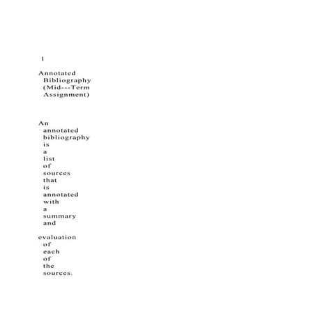 1 Annotated Bibliography (Mid-­‐Term Assignment).docx