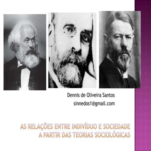 as relações entre indivíduo e sociedade a partir das teorias sociológicas