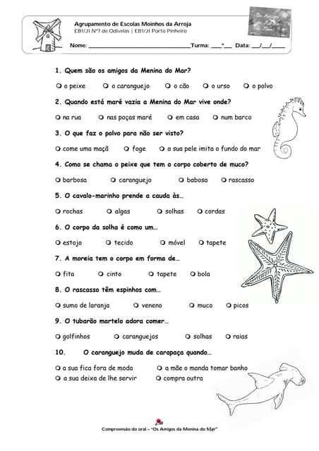 1ºano   compreensao texto