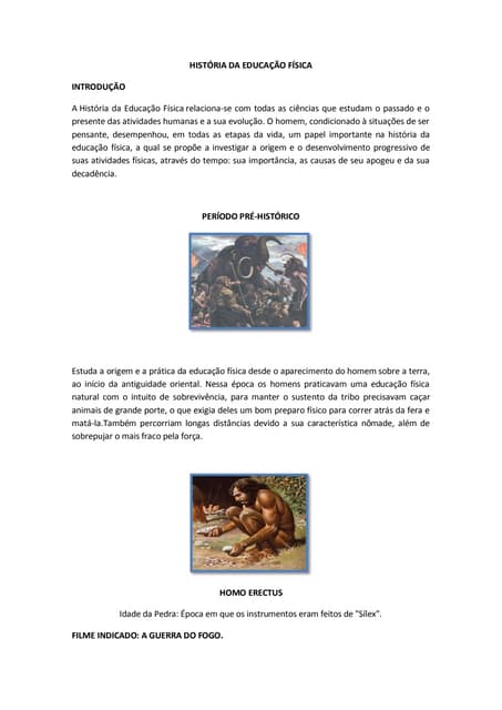 1º ano história da educação física ...