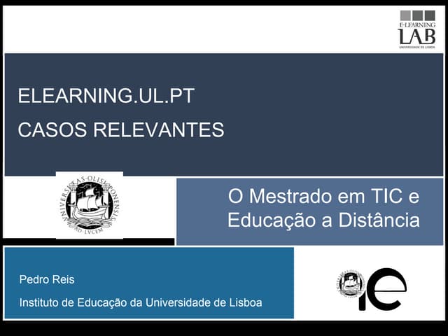 elearning.ul.pt: Casos Relevantes (...