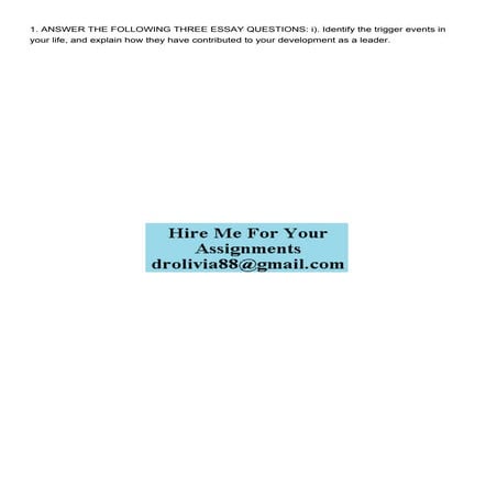 1 ANSWER THE FOLLOWING THREE ESSAY QUESTIONS i Identify .pdf
