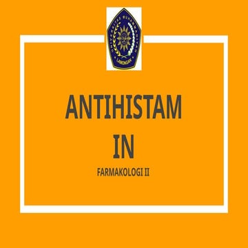 (1) Antihistamin, materi kuliah farmakologi.ppt