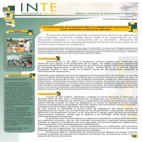 Construcción de la asociatividad y cooperación empresarial entre los pequeños...