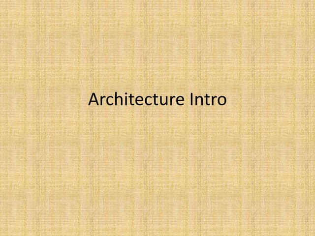 1, OCP - architecture intro