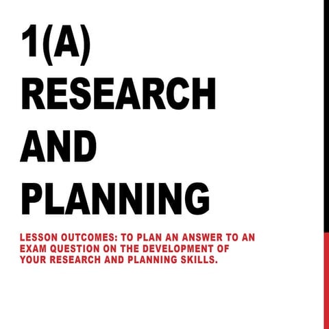 1(a) research and planning essay planning