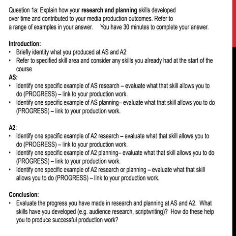 1a research and planning question