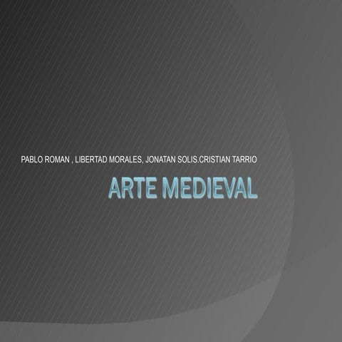 1 arte medieval