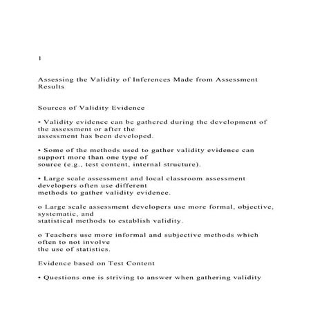 1  Assessing the Validity of Inferences Made from Assess.docx