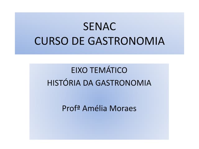 1 aula gastronomia