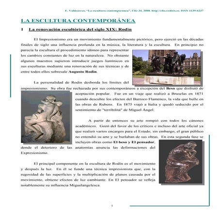 1b. la escultura contemporanea