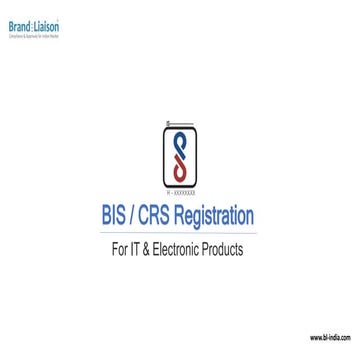BIS Certification, Registration, Documentation & Process | PPT