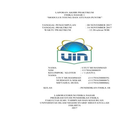 Laporan modulus puntir | PDF
