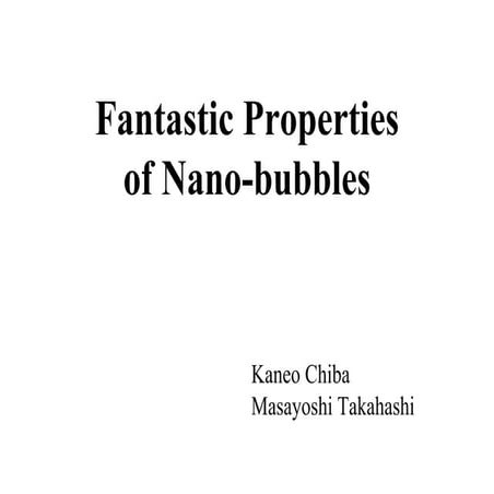 nano-bubble