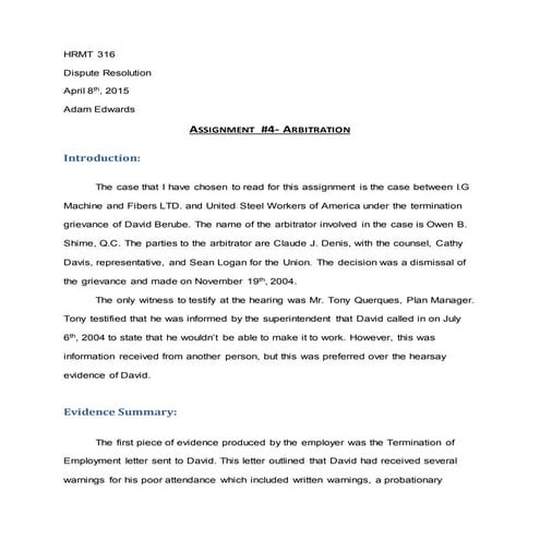 Edwards_Assignment 4_Arbitration