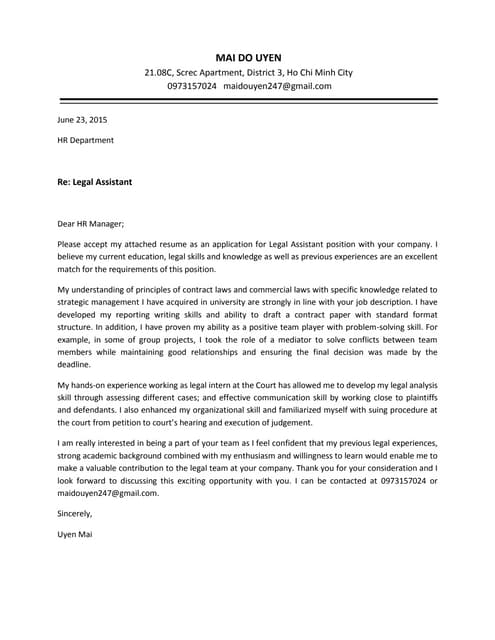 Executive Summary Cover Letter Marcinko
