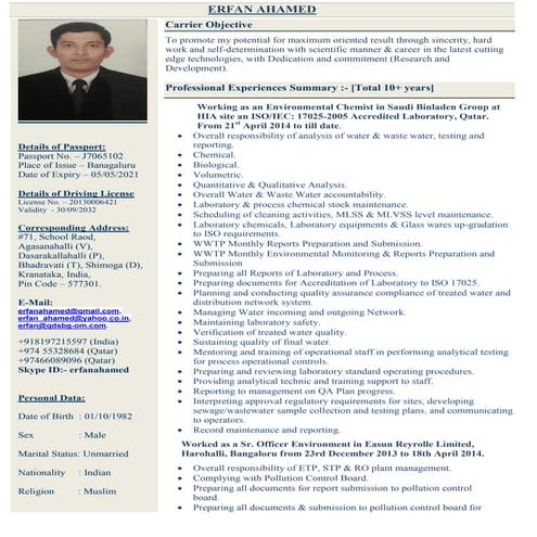 Cv of Md Emon Ali | PDF