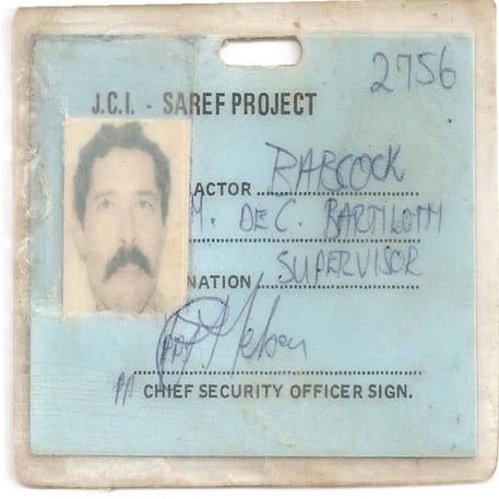 My J.C.I. Saref Project Card