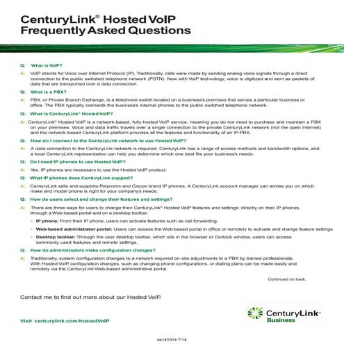 HostedVoIPFAQ
